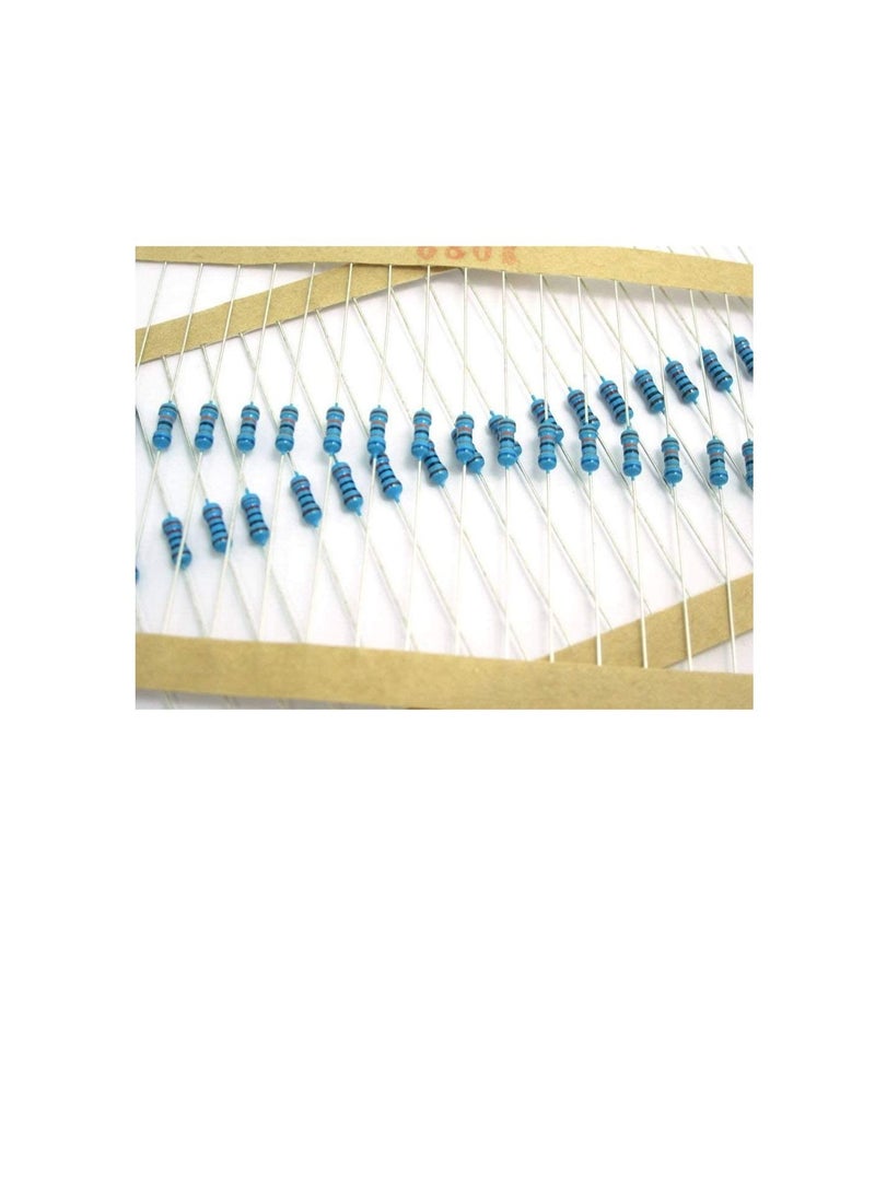 1/4W Metal Film Resistor, 5 Colour Ring Band 1% Ω Ohms Tolerance, For Electrical DIY Pack of 50 (1/4W 270Ω (270ohms))  - Image 3