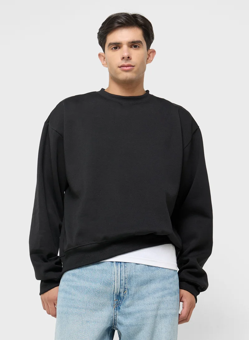 سفنتي فايف Oversized Graphic Sweatshirt