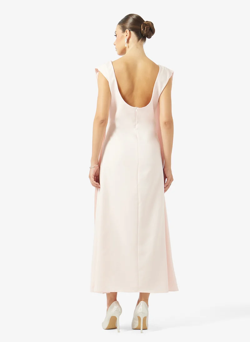 ايلا Shift Dress With Shoulder Trail