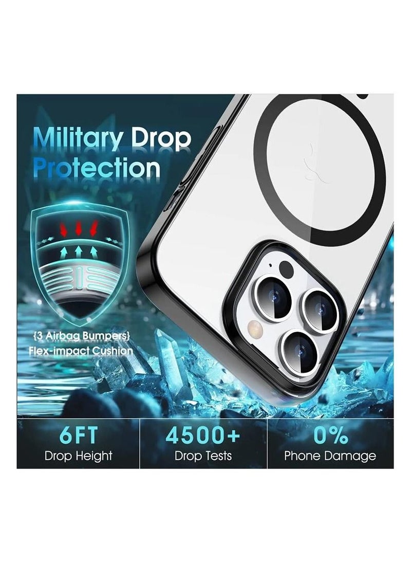 Rock Pow iPhone 14 Pro Max Case 6.7 inch, Magnetic Design  Drop Tested with Electroplated Bumper & Camera, Hard PC Back Slim Shockproof Protective Cover for iPhone 14 Pro Max  - Image 3