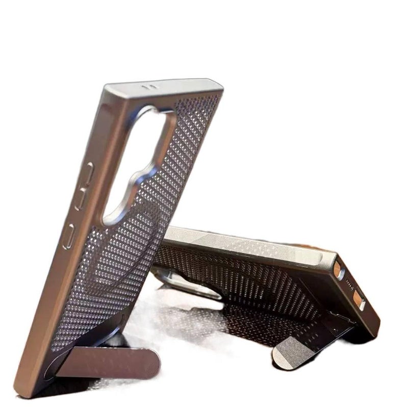 غطاء MagSafe | حماية من السقوط | حامل قائم | بنفسجي PC | مقاوم للصدمات لـ Samsung Galaxy S24 - Image 4