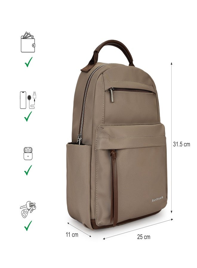 fastrack Lightweight Nylon Backpack for Men & Women | Everyday Bag with Spacious Main Compartment, Zippered Pockets & Utility Organisers | Durable Commuter Backpack for College, Work & Travel - Image 4