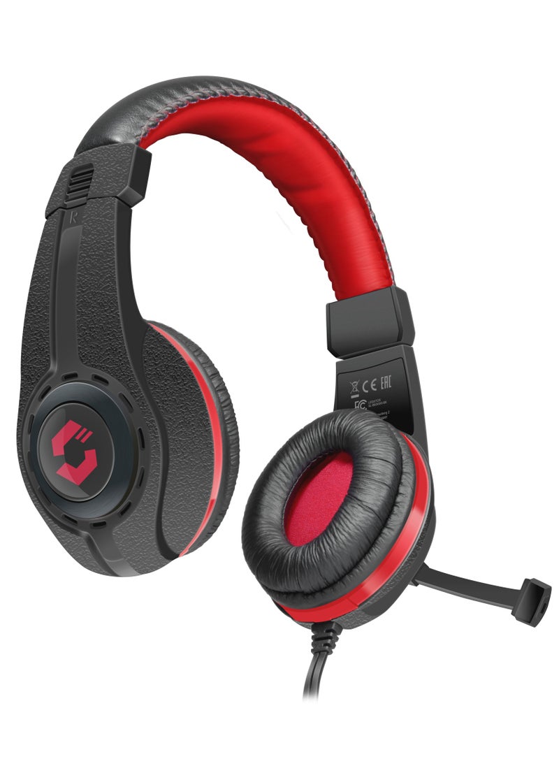 SPEEDLINK SpeedLink Legatos Stereo Gaming Headset with Microphone, Black and Red - SL-860000-BK  - Image 2