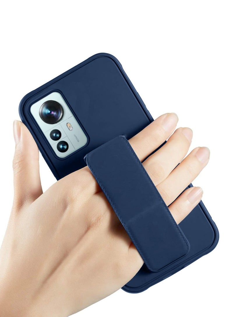 Techie غطاء حماية من السيليكون الممتاز مع حامل مغناطيسي للسيارة لهاتف Xiaomi 12T - أزرق داكن - Image 2