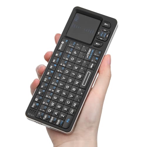 Rii K06 Mini Bluetooth Keyboard,Backlit 2.4GHz Wireless Keyboard with IR Learning, Portable with Touchpad,Compatible with Amazon Fire Stick/VR Glasses/PS4/PS5/HTPC/IPTV (2.4G and Bluetooth) - Image 2
