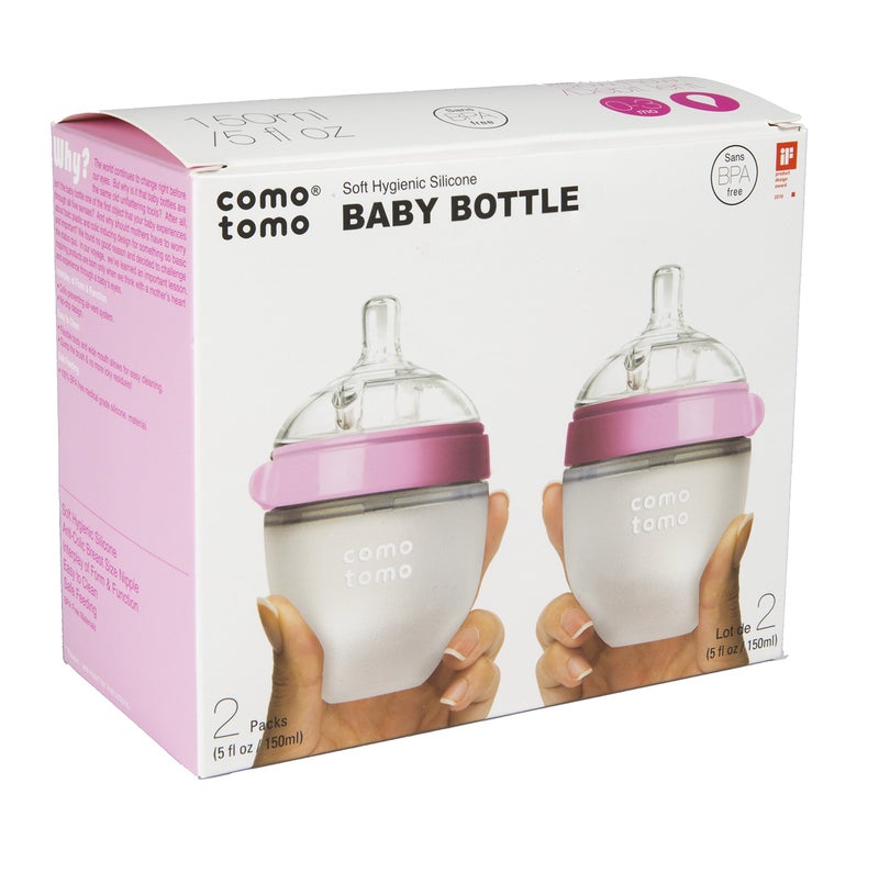 Comotomo Natural Feel Baby Bottle, 4 Pack - Image 1