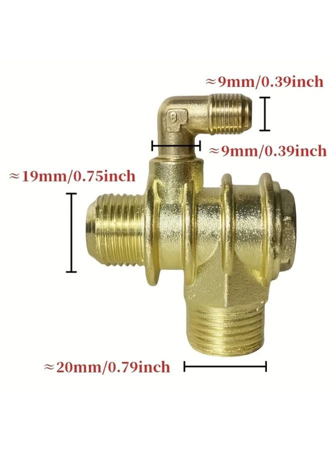 20x19x10 Check Valve With Elbow Fitting Air Compressor Non Return One Way Valve - Image 4