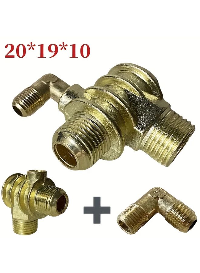 20x19x10 Check Valve With Elbow Fitting Air Compressor Non Return One Way Valve - Image 5