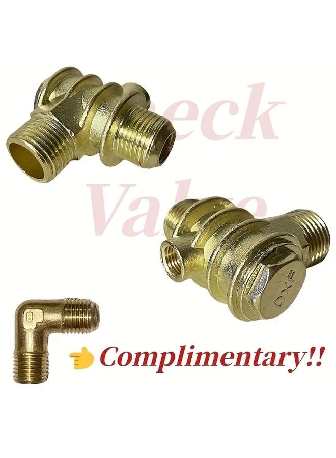 20x19x10 Check Valve With Elbow Fitting Air Compressor Non Return One Way Valve - Image 3