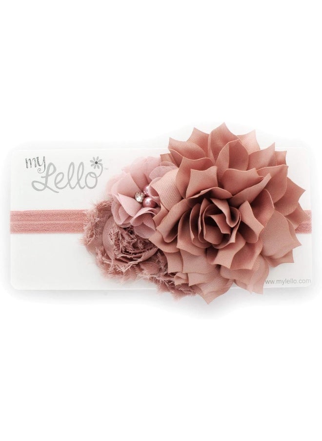 My Lello My Lello Girls Shabby Fabric Flower Cluster Headband  - Image 5