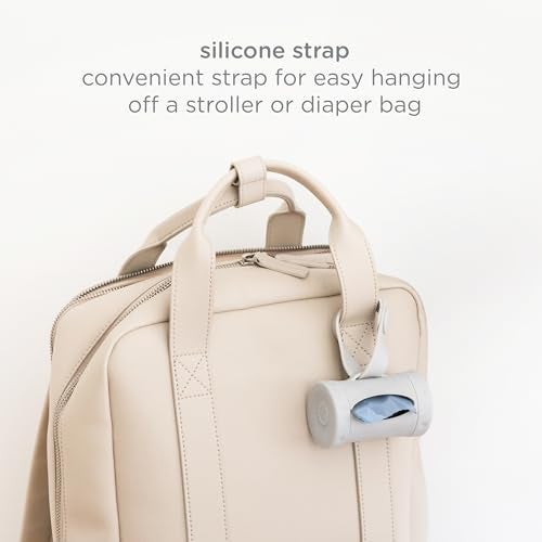 Ubbi On The Go Gray Bag Dispenser and Waste Disposal Bags Refill, Lavender Scented, Baby Gift Set - Image 5