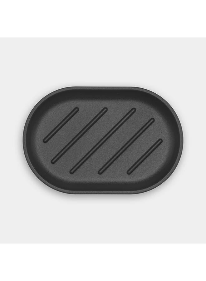 brabantia Mindset Textured Feel Non Scratching Anti-Slip Soap Dish Dark Grey 303326 - Image 3