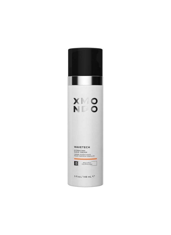 XMONDO XMONDO Hair Wavetech Hydrating Wave Cream - Vegan Formula with Coconut & Argan Oil for Breakage Protection and Hair Hydration, 5 Fl Oz 1-Pack  - Image 1