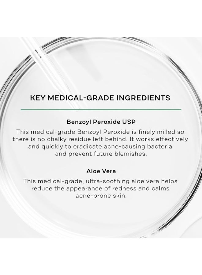 Replenix 5% Benzoyl Peroxide Acne Face Wash with Aloe, 6.7 Fl Oz â€“ Clarifying Acne Treatment Cleanser for Face & Body, Gently Unclogs Pores, Soothes & Clears Breakouts Without Drying - Image 4