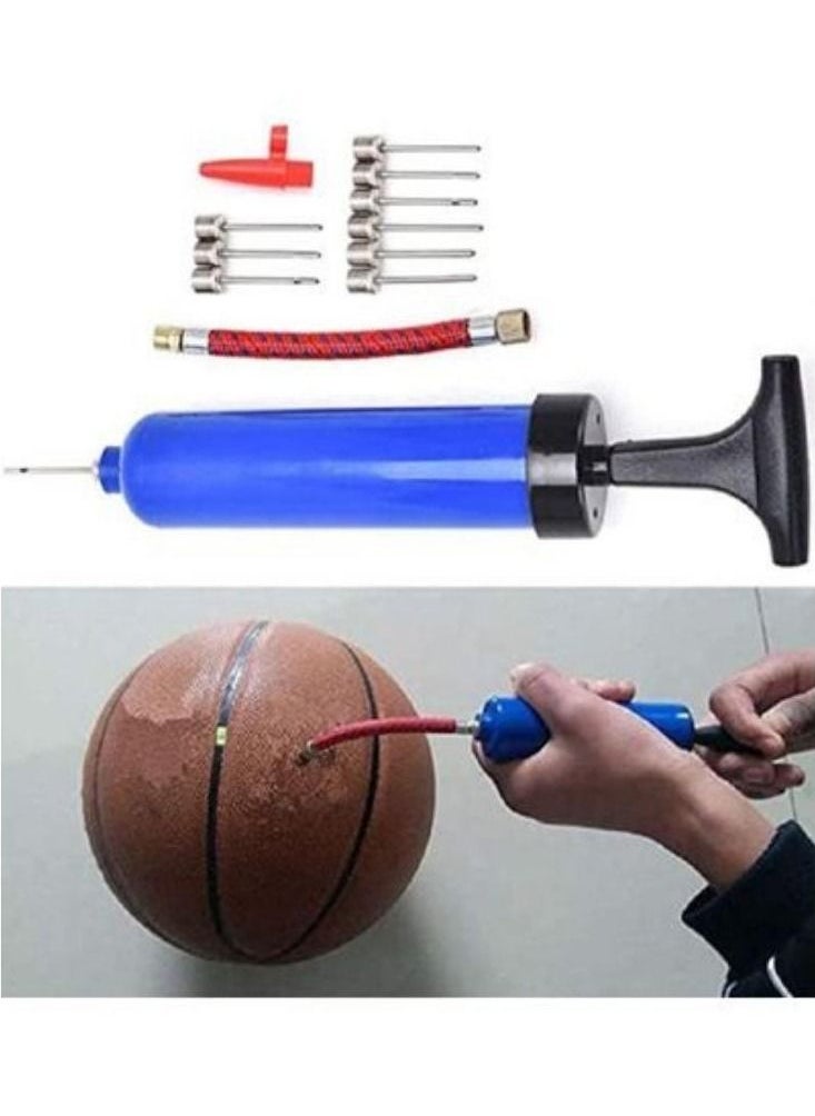 Generic - Sports Ball Pump with Needle - Perfect for Basketballs, Soccer Balls and More - Complete Hand Pump Kit with Needles, Flexible Hose - Image 1