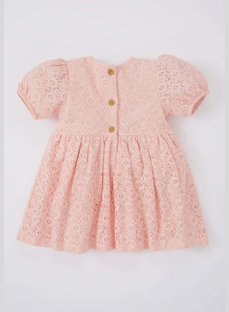 DeFacto 2 Pack BabyGirl Bike Neck Short Sleeve Woven Dress