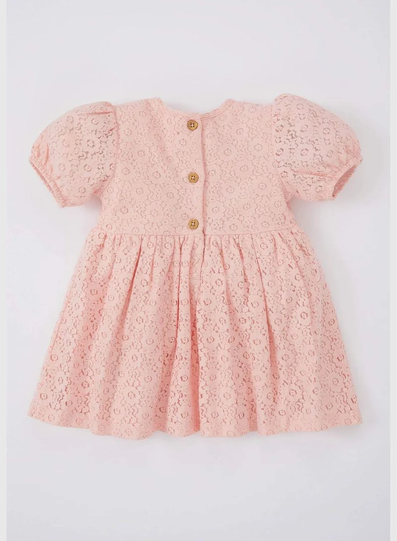 DeFacto 2 Pack BabyGirl Bike Neck Short Sleeve Woven Dress