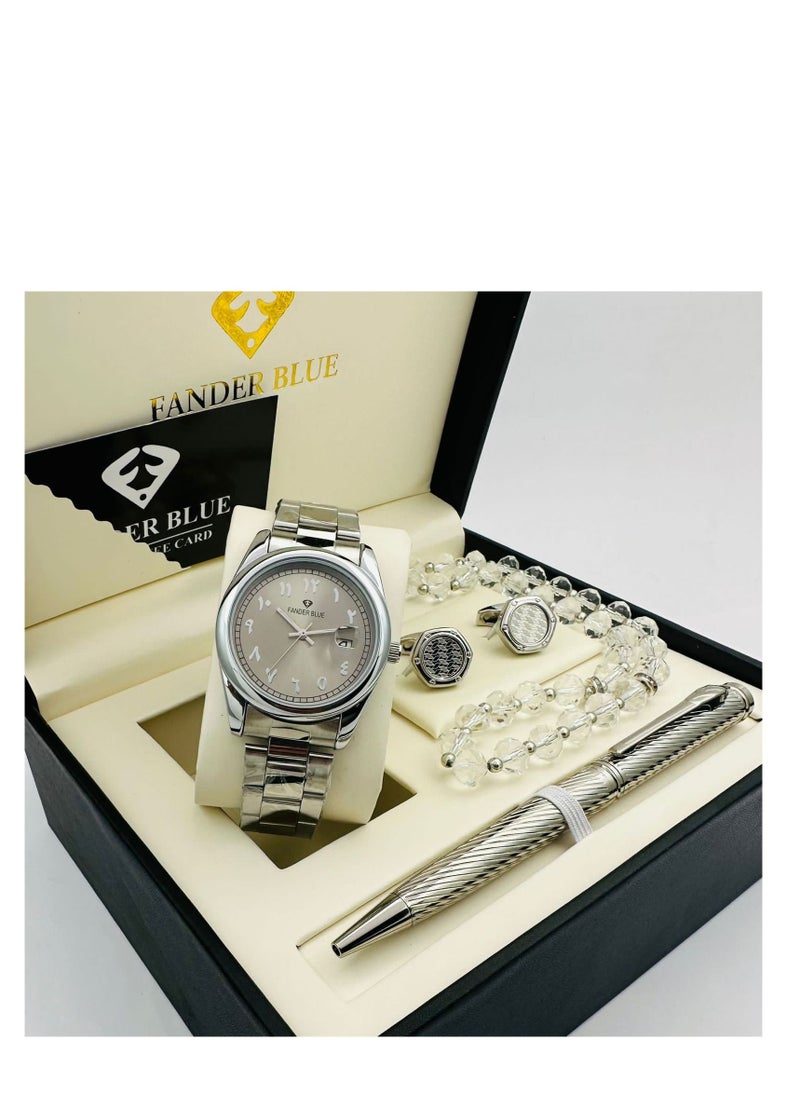 FANDER BLUE Vanderblue mens watch set The set consists of Vanderblue watch Vanderblue pen Vanderblue Cube And a kit box with a one year warranty card 