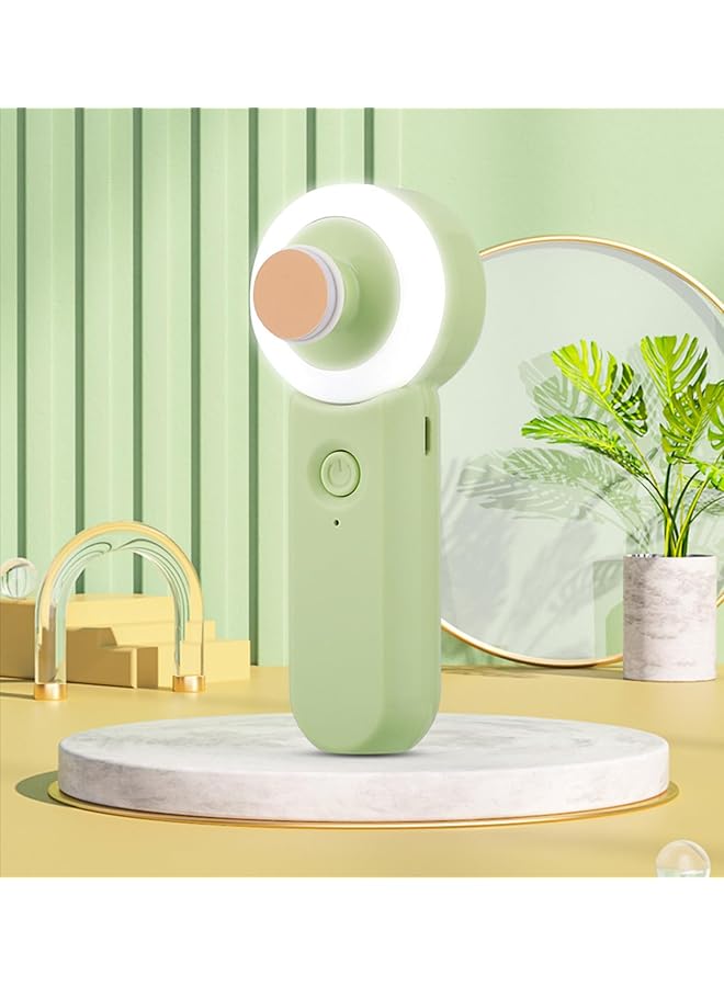 Excefore Baby Electric Nail Buffer Kit Safe Easy Rechargeable Baby Nail File Baby Nail Trimmer Ring Led Light 6 Buffer Pads Ideal For Newborns Toddlers Children'S Fingernails/Toenails (Green File) - Image 4