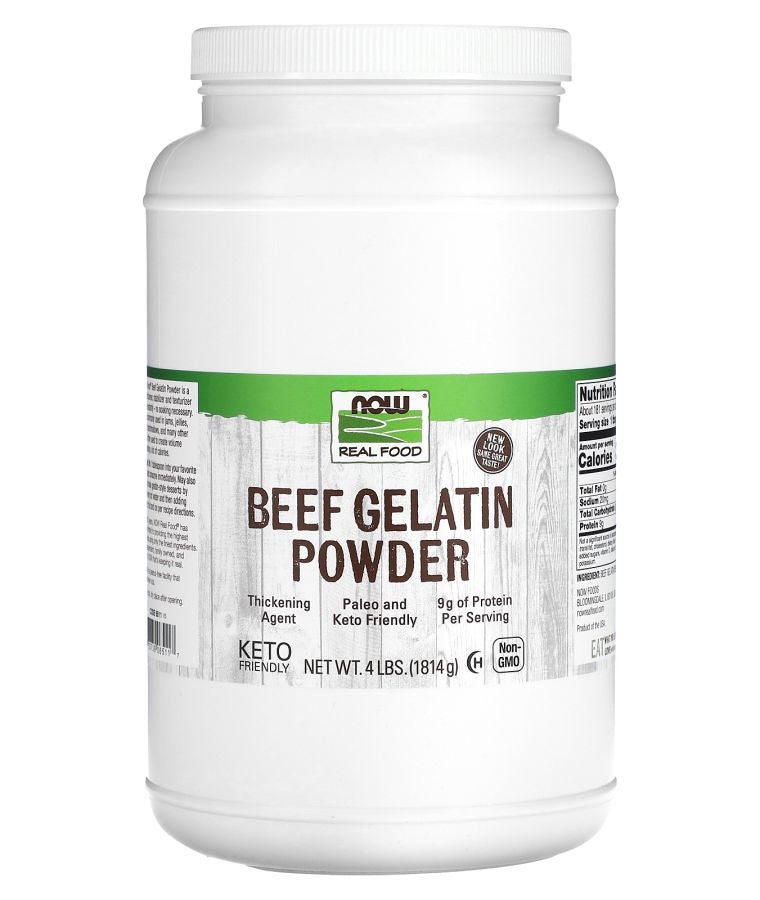 now Real Food Beef Gelatin Powder 4 lbs (1814 g)