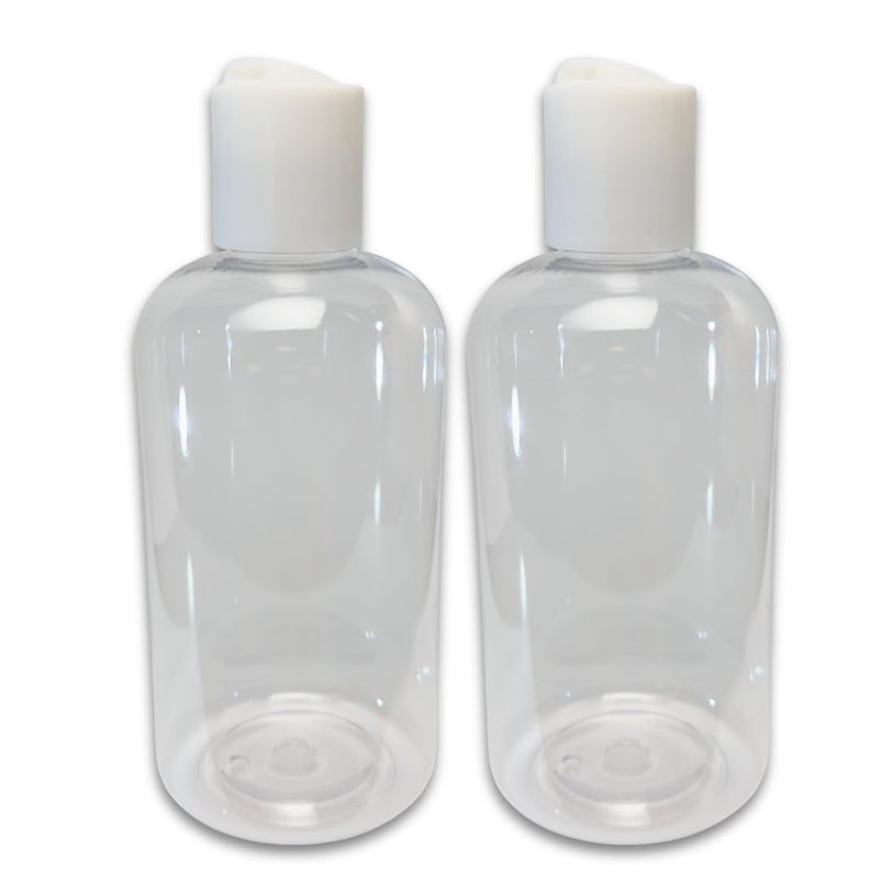 Serious Soil Plastic Squeeze Bottles with Disc Cap, 8 oz/2-Pack, Travel Size, Refillable, BPA-Free, Leak Proof, for Cosmetics, Shampoo, Lotion, Body Soap, Essential Oils, Household Use, and Personal Care - Image 1