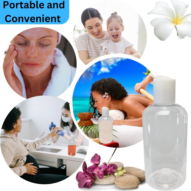 Serious Soil Plastic Squeeze Bottles with Disc Cap, 8 oz/2-Pack, Travel Size, Refillable, BPA-Free, Leak Proof, for Cosmetics, Shampoo, Lotion, Body Soap, Essential Oils, Household Use, and Personal Care - Image 4