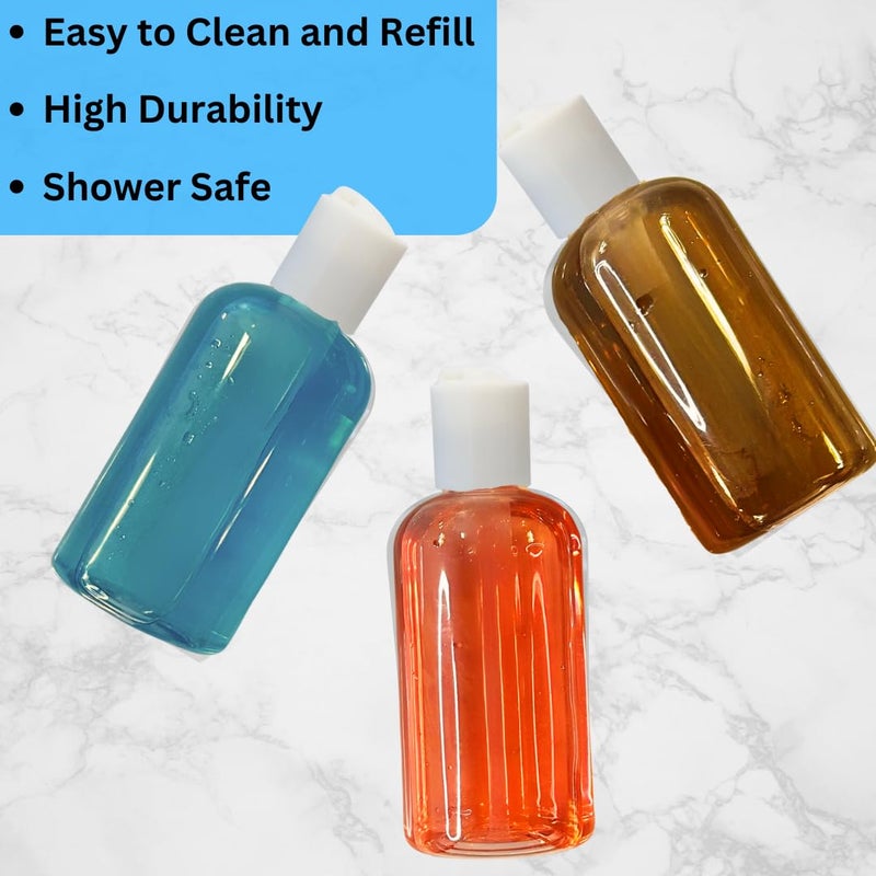 Serious Soil Plastic Squeeze Bottles with Disc Cap, 8 oz/2-Pack, Travel Size, Refillable, BPA-Free, Leak Proof, for Cosmetics, Shampoo, Lotion, Body Soap, Essential Oils, Household Use, and Personal Care - Image 5