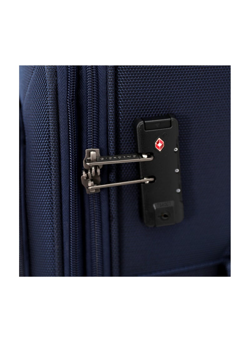 GIORDANO Giordano Softside Luggage Trolley Bag 3 Pieces set,Navy (S-20,M-24,L-28 Inch)  - Image 4