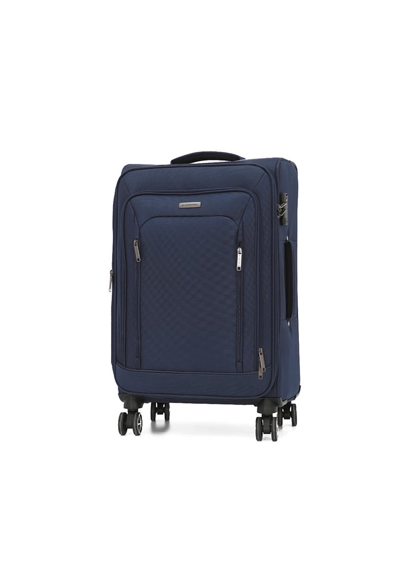 GIORDANO Giordano Softside Luggage Trolley Bag 3 Pieces set,Navy (S-20,M-24,L-28 Inch)  - Image 2