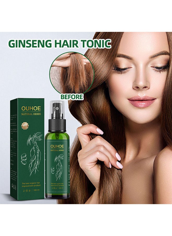OUHOE - Ginseng Hair Regeneration Spray - Rapid Growth Hair Treatment - Hair Growth Serum Essence Oil Regrow - For Women And Men 100ML - Image 1