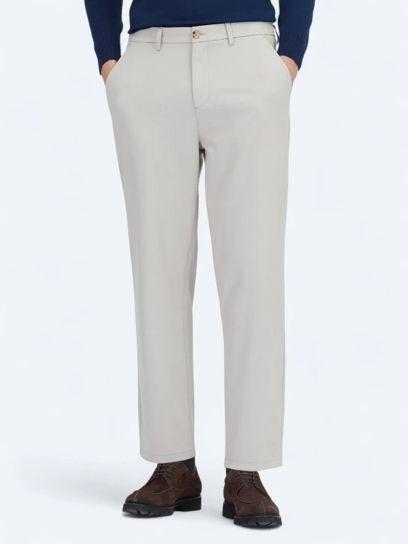 Kip Beige Weaving Jogging Fit Recycled Casual Trousers