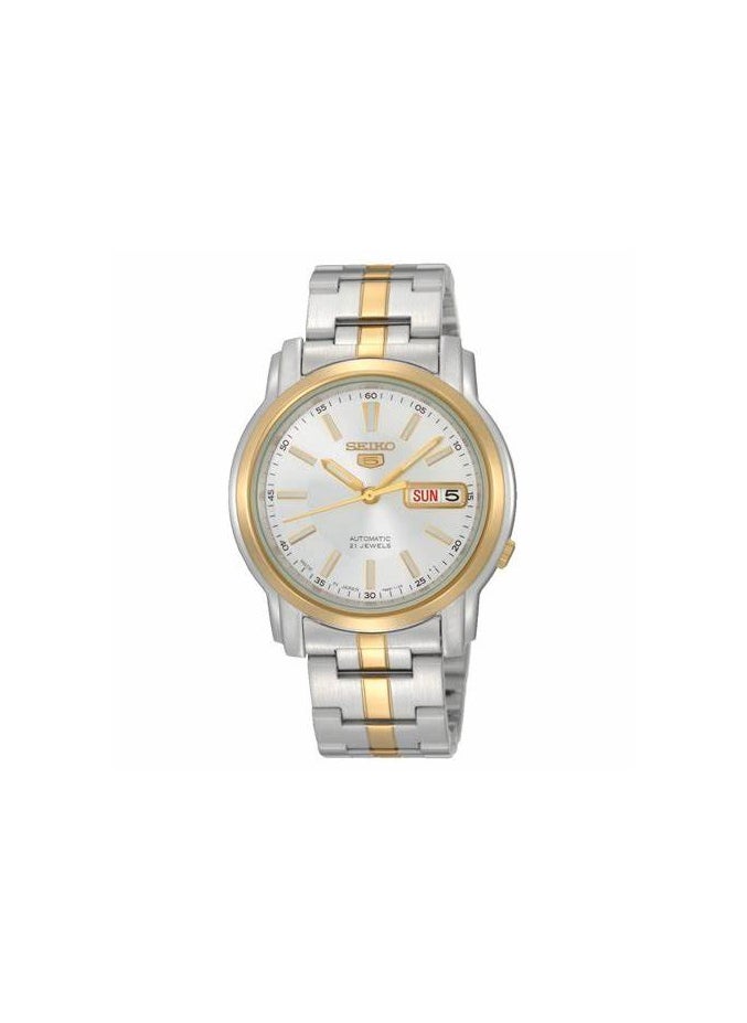 Seiko - Seiko Series 5 Automatic White Dial Mens Watch SNKL84K1 - Image 1