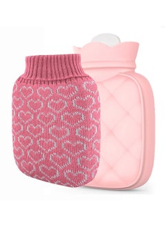 KASTWAVE Hot Water Bottle Heating Silicone Bag with Knit Cover, KASTWAVE Microwave Hot & Cold Therapies Pain, Warm Hands, Soft Environment-friendly Material, Can Frigerator Freezing, Ssential for Family Life  - Image 1