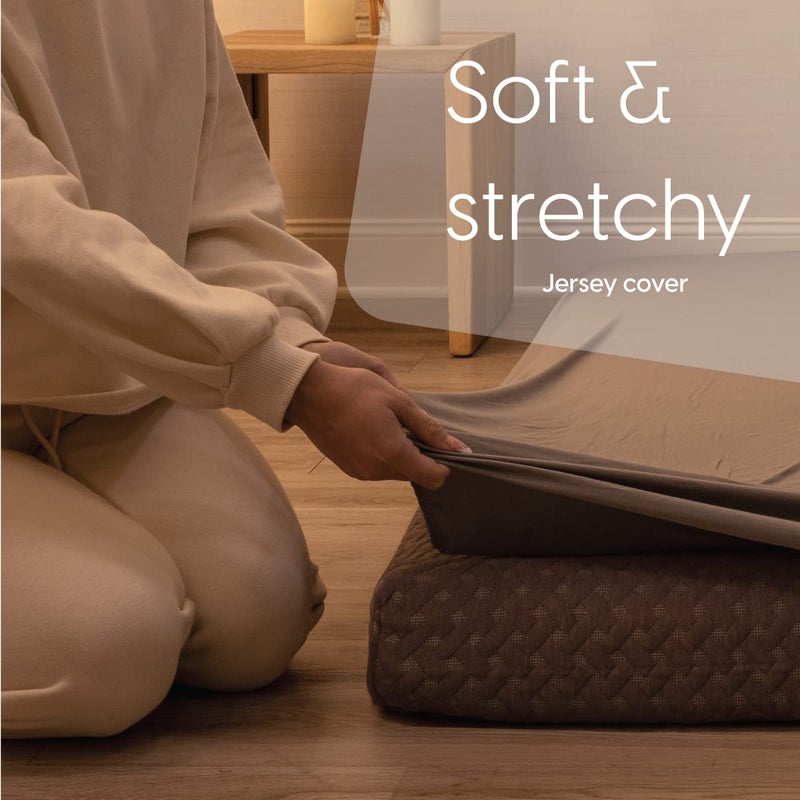 milliard Fitted Sheet for The Milliard Trifold Mattress  Super Soft and Cozy Washable Grey Sheet (Single  4"") - Image 3