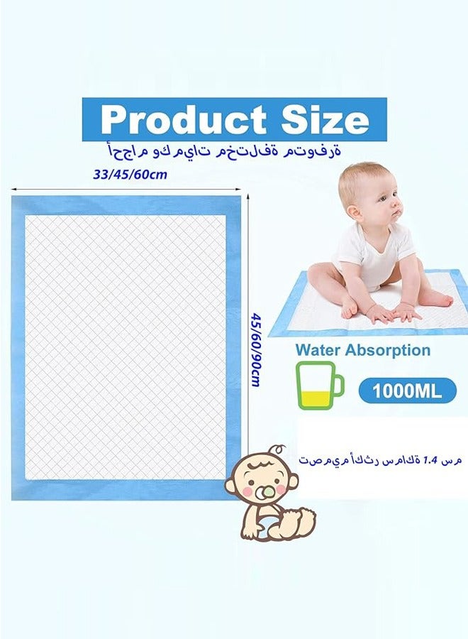 50 Pack Disposable Baby Changing Pad, Leakproof Diaper Changing Portable Pad, Bed Table Protector Mat Sheet Protector Diaper Changing Pad Liner, Breathable, Waterproof  - Image 2