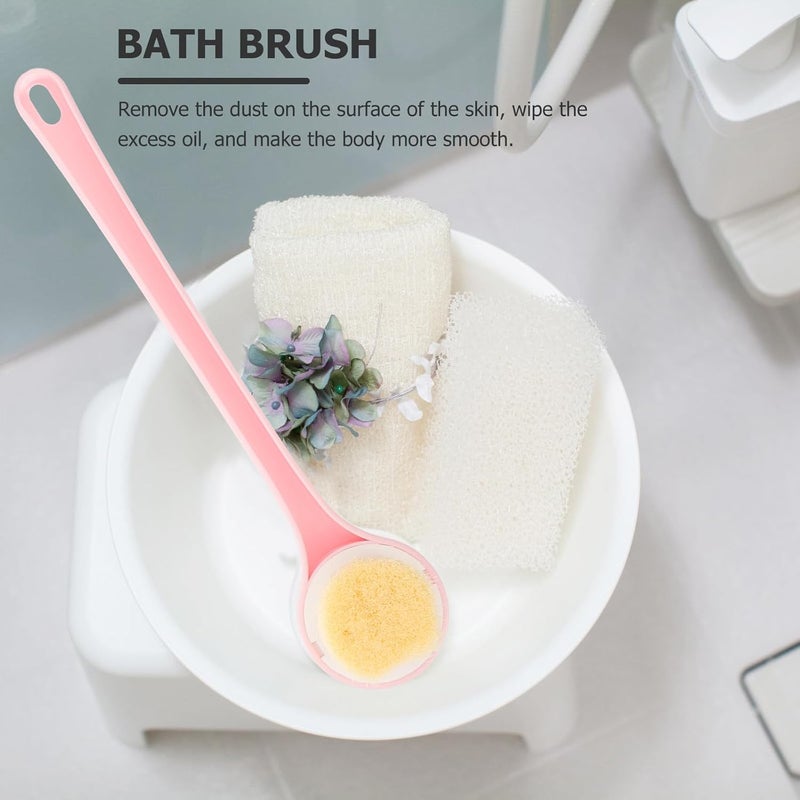 Uonlytech Bathroom Body Scrubber Back Brush with Long Handle, Soft Bristles Bath Exfoliating Brush for Shower and Skin Cleansing - Image 4