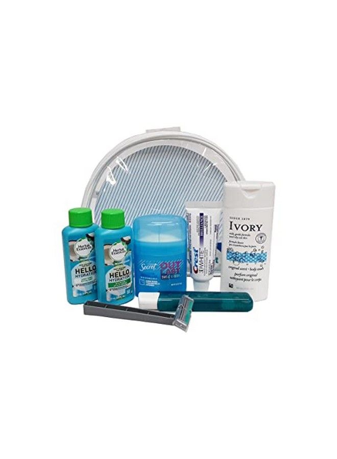 Handy Solutions Premium Women’S 7Piece Travel Size Kit Clear 1 Count - Image 3