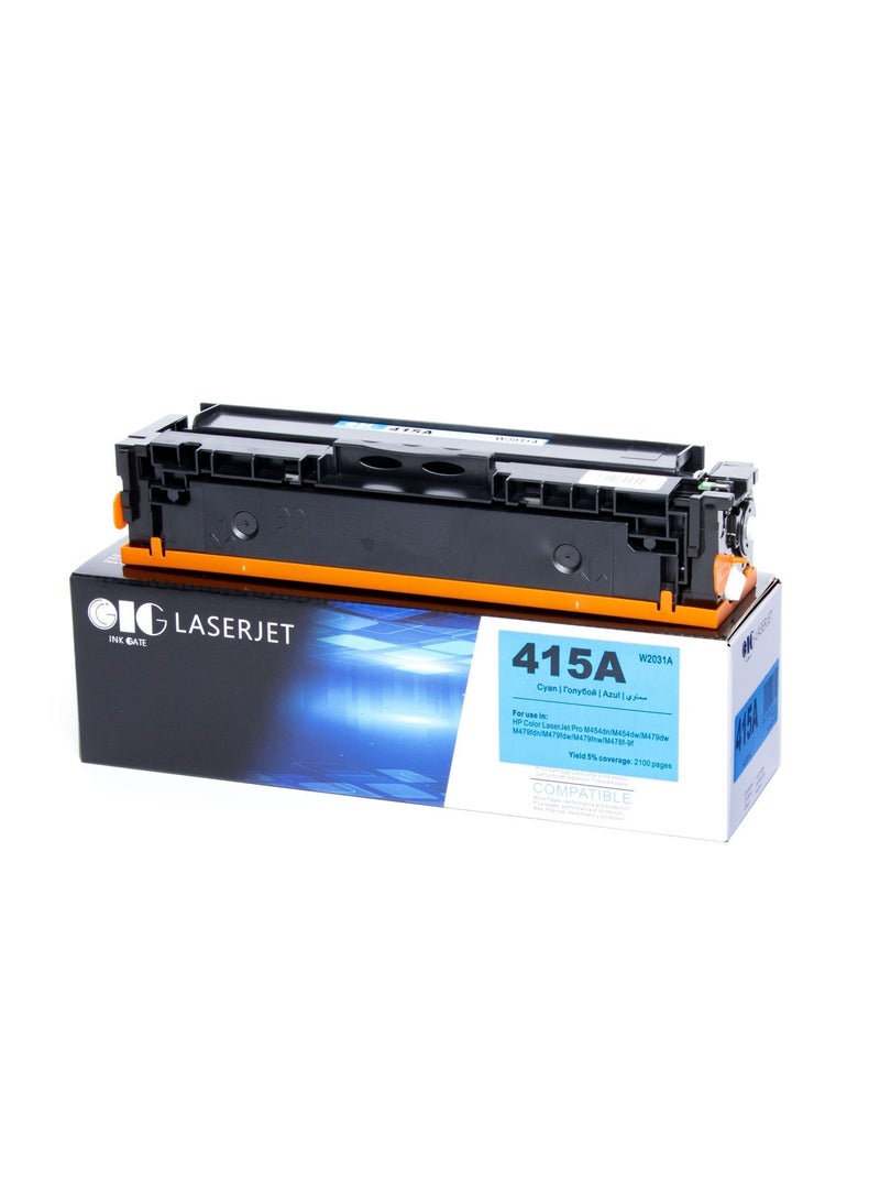 IG Compatible Toner Cartridge Set – Black, Cyan, Magenta, Yellow – Replaces HP 415A – For HP Color LaserJet Pro M454 / MFP M479 Series – 4-Pack - Image 3