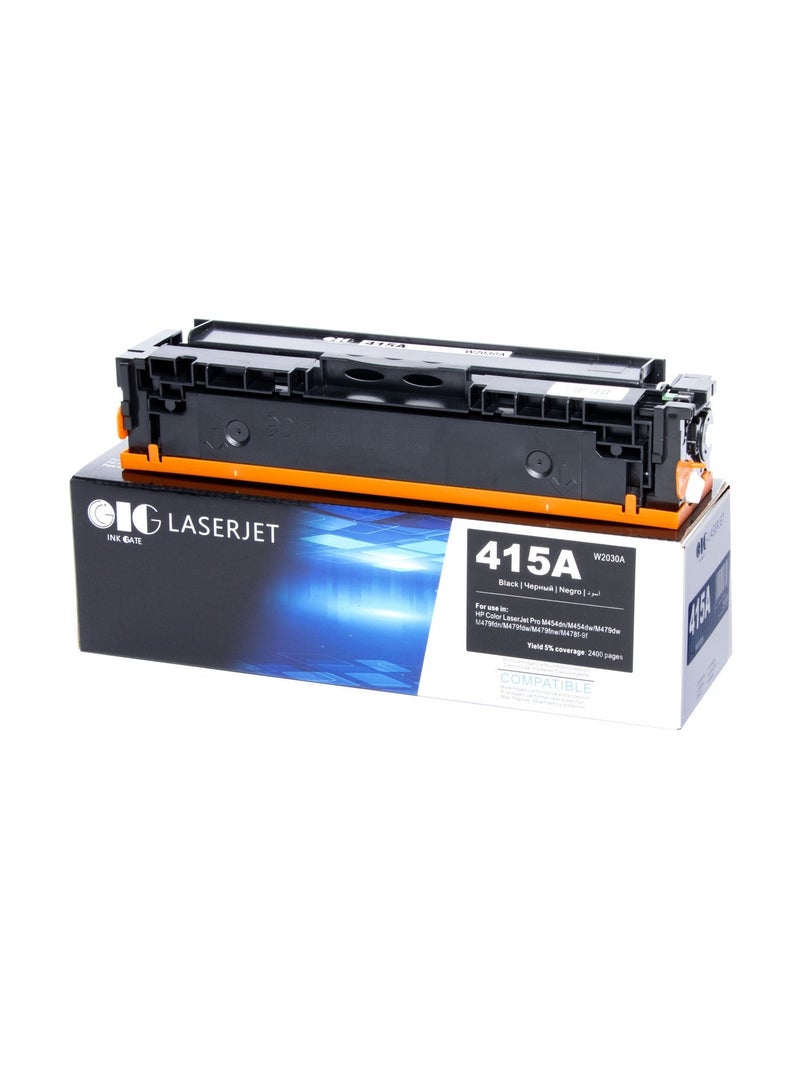 IG Compatible Toner Cartridge Set – Black, Cyan, Magenta, Yellow – Replaces HP 415A – For HP Color LaserJet Pro M454 / MFP M479 Series – 4-Pack - Image 2