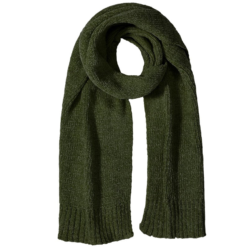 Pleneal Scarf for Women,Soft Chenille Winter Scarves, Womens Warm Scarf for Cold Weather,Green - Image 1