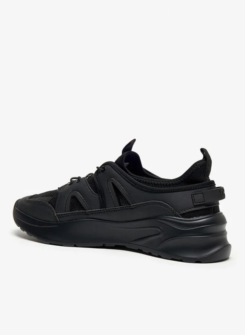 Flora Bella By Shoexpress Panelled Low Ankle Slip-On Sports Shoes