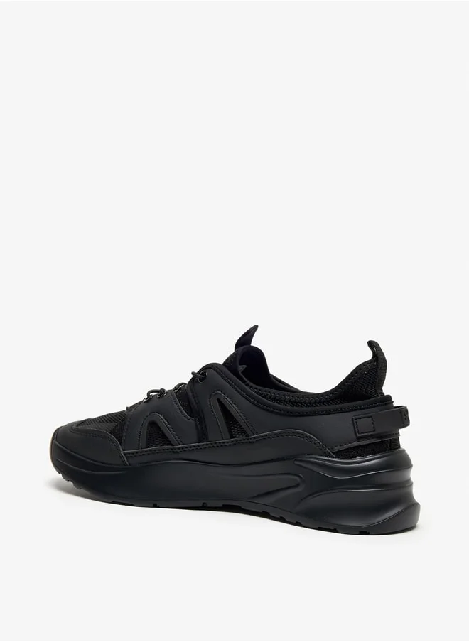 Flora Bella By Shoexpress Panelled Low Ankle Slip-On Sports Shoes