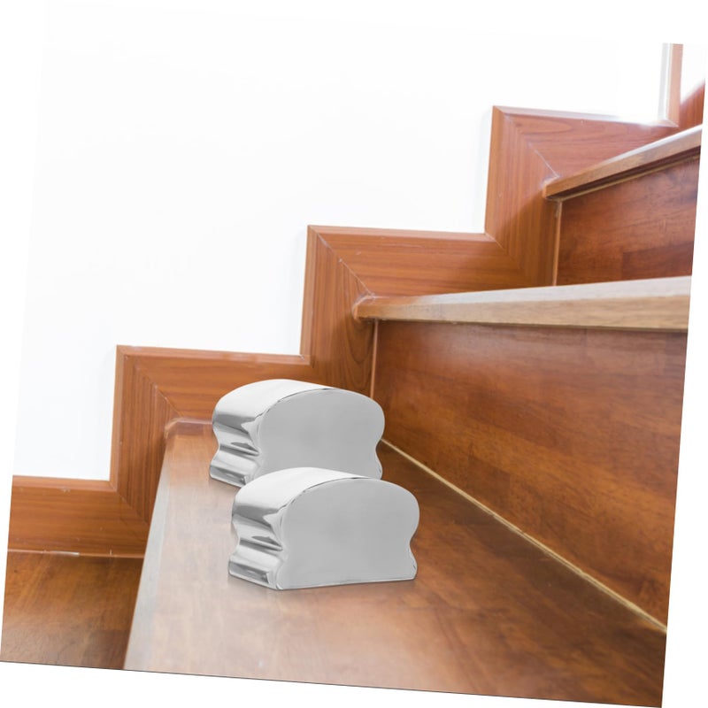 Stainless Steel Handrail End Caps for Staircase Easy Install Indoor Outdoor Use - Image 3