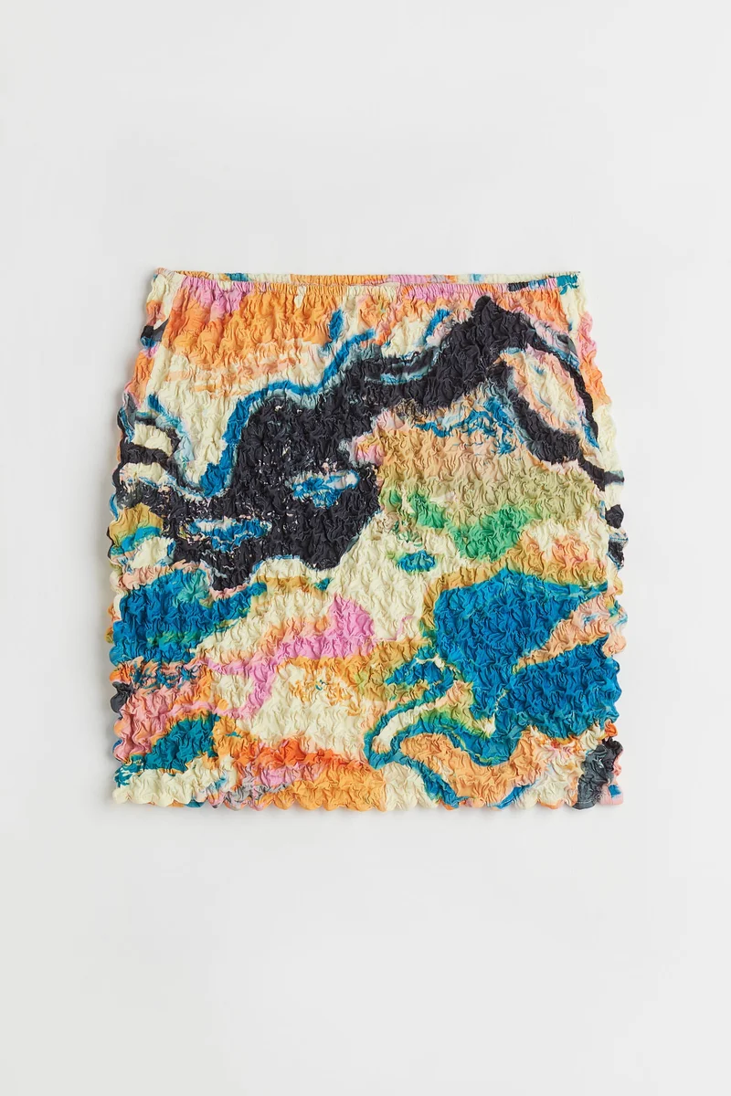 H&M Smocked mini skirt