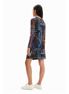 DESIGUAL Short slim tulle dress  - Image 3