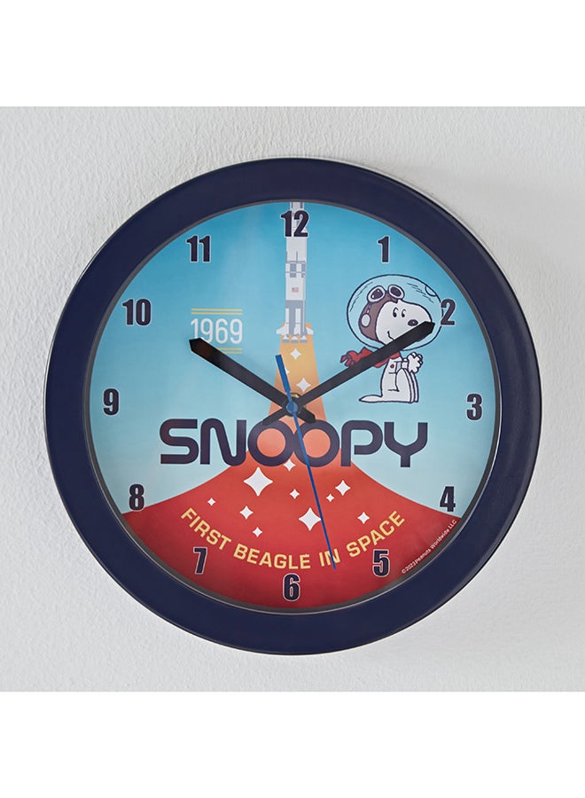 Home Box ساعة حائط مطبوعة على شكل فول سوداني سنوبي مقاس 24 × 24 سم  - Image 1