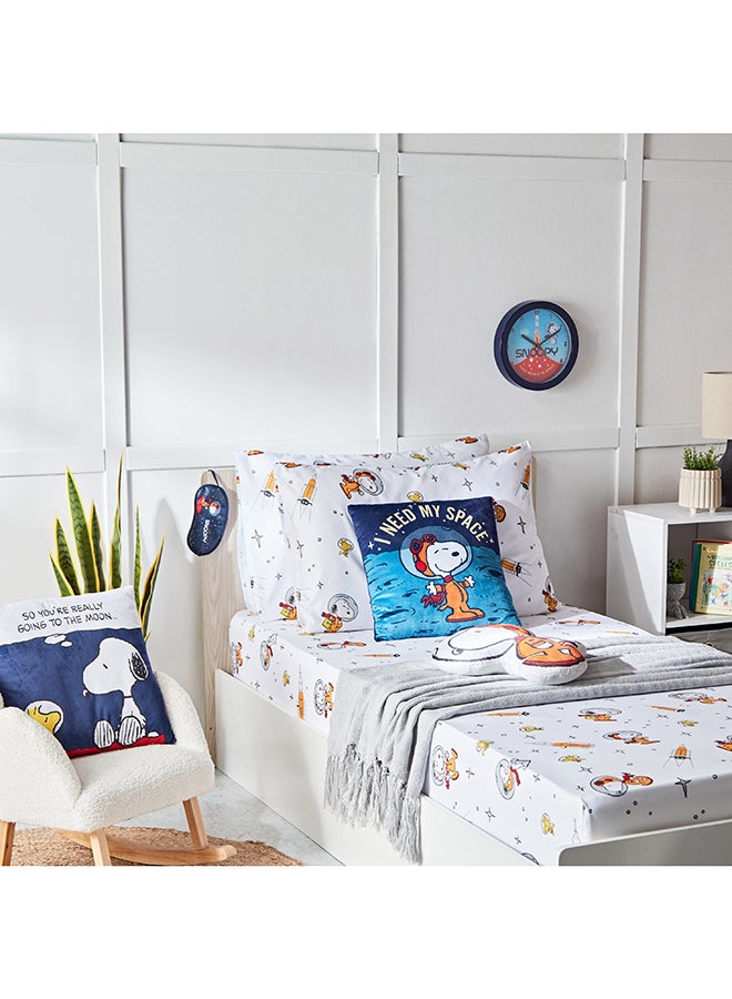 Home Box ساعة حائط مطبوعة على شكل فول سوداني سنوبي مقاس 24 × 24 سم  - Image 4