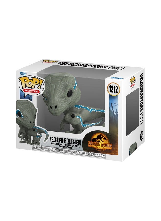 Funko Funko POP Pop | Buddy: Jurassic World Dominion - Blue & Beta, Multicolor, 62223  - Image 1