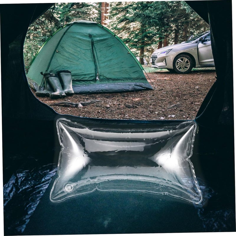 Transparent Inflatable Cushion Portable Sofa Cushion for Outdoor Use Height Easy to Inflate and Deflate for Camping and Travel - Image 4