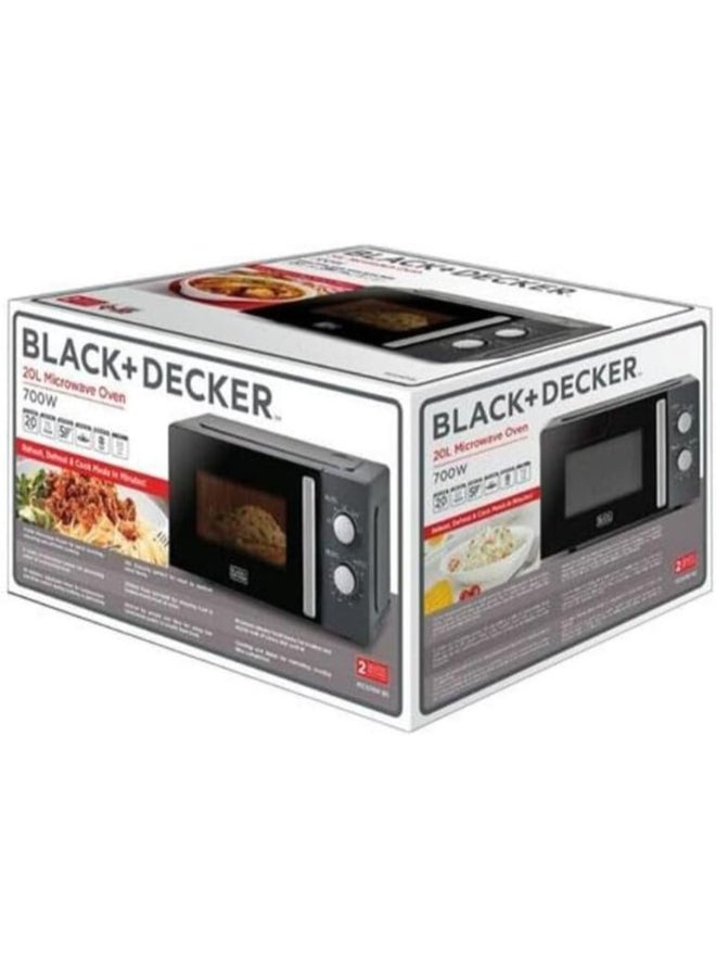 BLACK+DECKER Renewed - Black + Decker 20L Microwave Oven MZ2105PB5 Black - Image 5